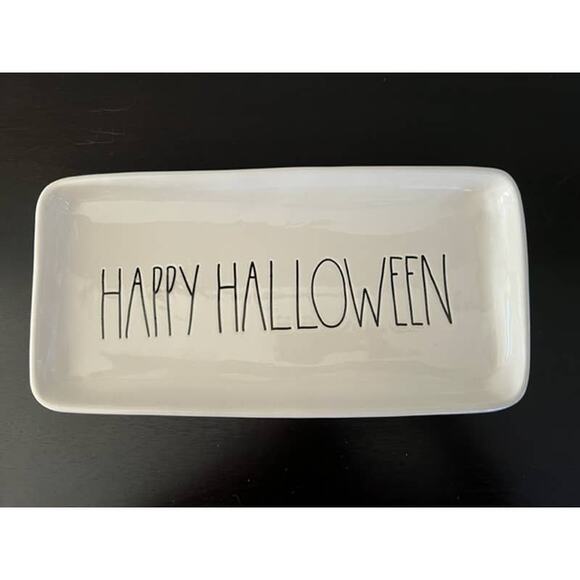 Rae Dunn 2017 Happy Halloween Platter - Picture 1 of 4
